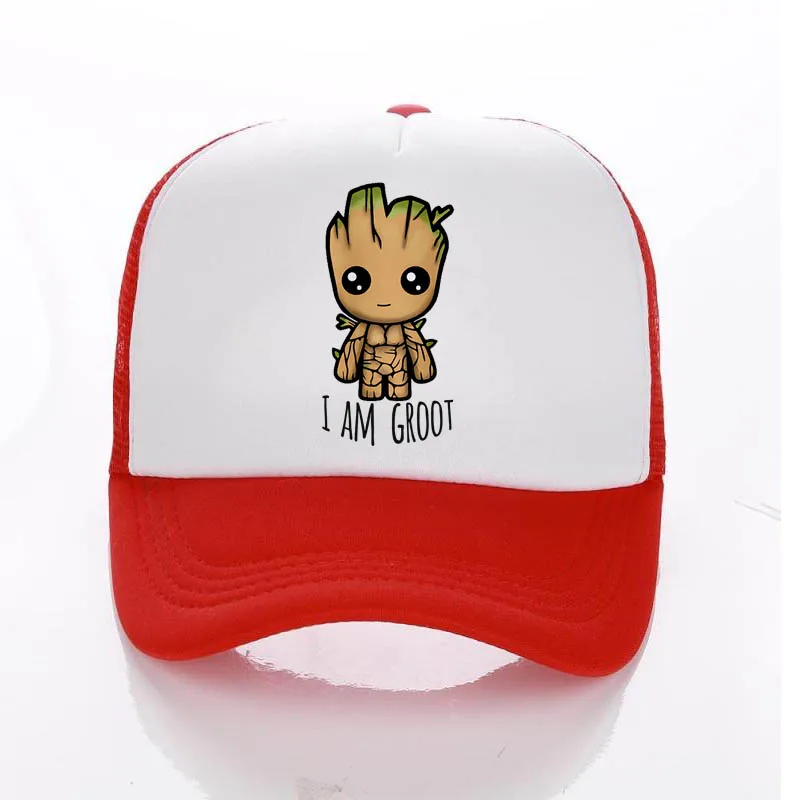 Groot шляпа Детская кепка для водителя грузовика летняя сетчатая Кепка мальчиков