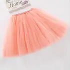 Юбка-пачка для девочек 2-10 лет, летняя, трехслойная, газовая, короткая, 2019