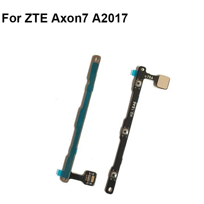 2PCS For ZTE Axon 7 Axon7 5.5inch A2017 A 2017 Power Button Volume Key Flex Cable FPC Tested High Quality | Мобильные телефоны и