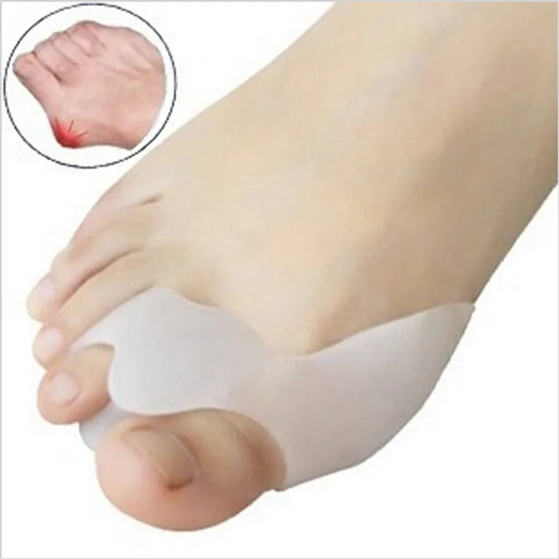 MOONBIFFY 2 шт силиконовый гель Bunion Splint большой носок сепаратор Перекрывающийся