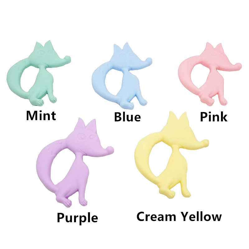Ченкэй 10 шт. Детские Прорезыватель для зубов силиконовый лиса игрушки