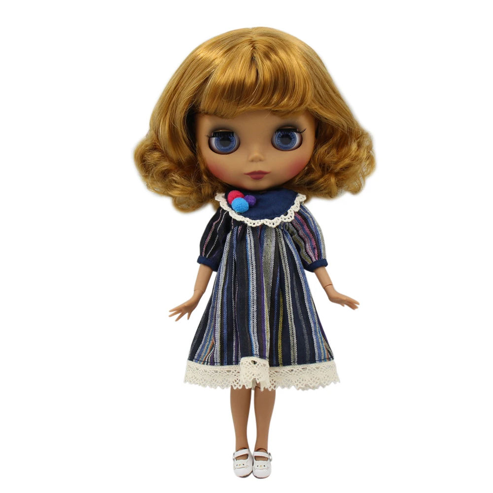 Кукла Blyth 1/6 шарнирная 30 см с черным матовым лицом Нет. BL0635 | Игрушки и хобби