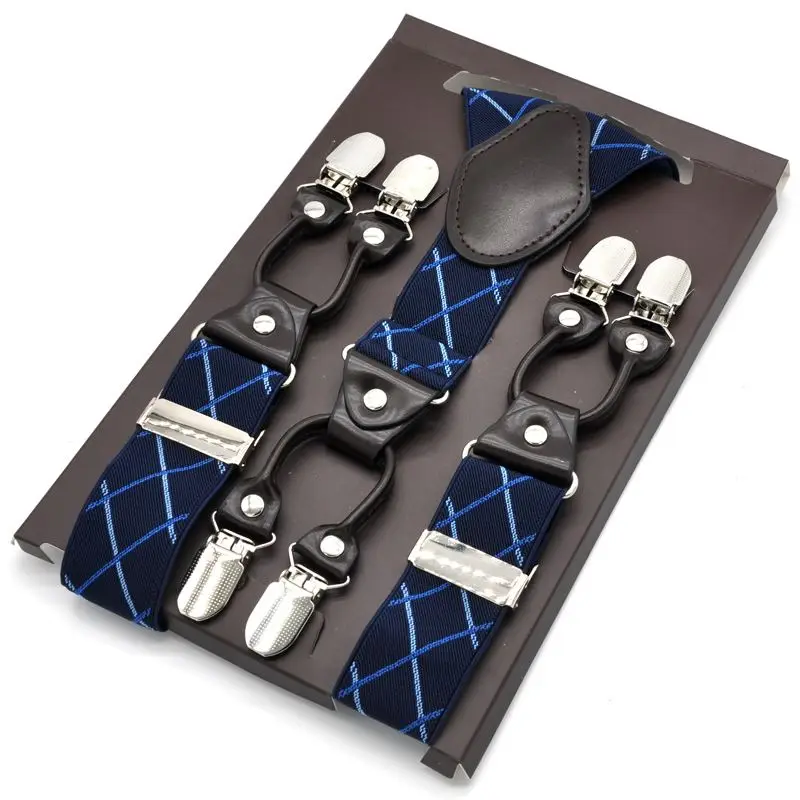 Подтяжки мужские кожаные в западном стиле 3 5x120 см|leather suspenders for men|brown leather