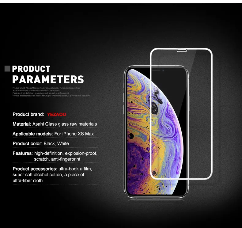 Yezaoo 5D изогнутый полноэкранный защитный чехол для Apple Iphone 6 6 S 7 8 plus X стекло для Iphone XS MAX XR пленка из закаленного стекла
