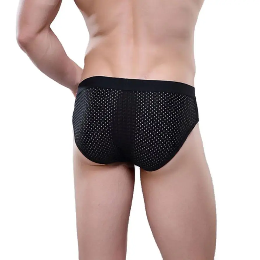 SIF Мужское нижнее белье дышащая сетка треугольной формы FEB 04|2016 men sexy underwear|mesh mens