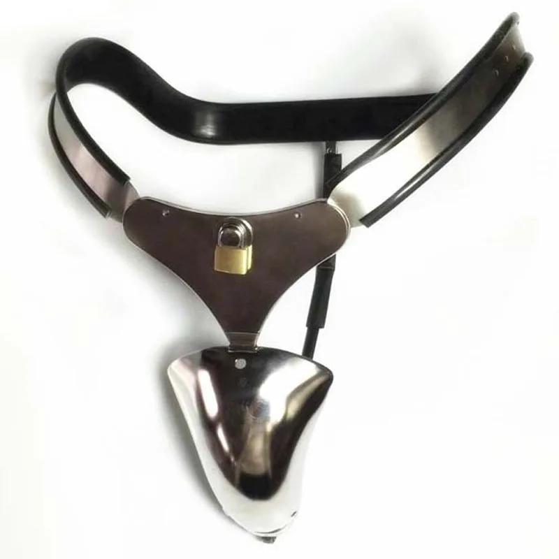 

Male Chastity Belt Locks Pants Penis Cage Adjustable Arc Waist Stainless Steel Chastity Device Cock Cage Cbt Sex Toys For Men