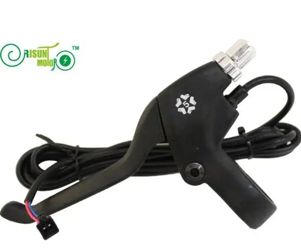 

RisunMotor 1Pair Aluminum Alloy Handle Mountain Bike Road E bike Brake Levers Electric Bicycle Scooter Accessery Bicicleta Kit