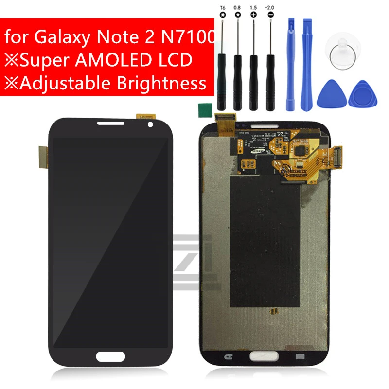 Для Samsung Galaxy Note 2 ЖК дисплей сенсорный экран дигитайзер для Note2 II N9100 запасные части