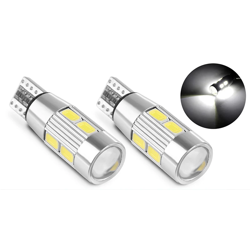 Светодиодная автомобильная лампа 2 шт. 194 Вт Canbus 10 SMD 5630 без ошибок|led t10|t10 194led t10 w5w |