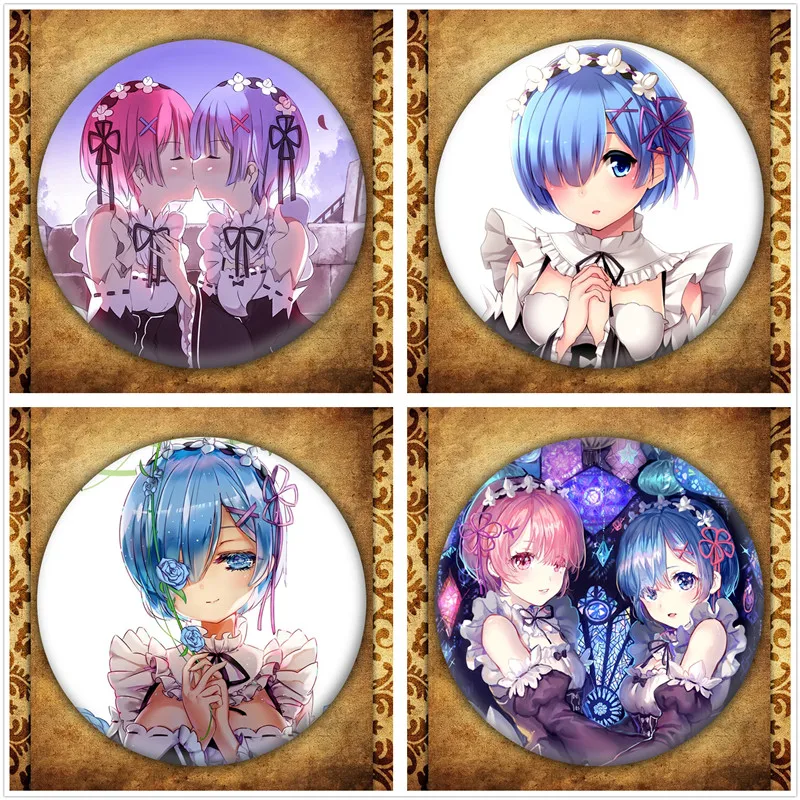 Аниме RE Zero Badge модная металлическая брошь в виде японского мультфильма Начиная