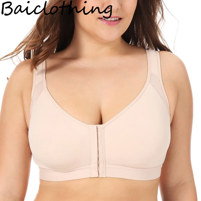 Женское нижнее белье BAICLOTHING с полным покрытием без подклада застежкой спереди