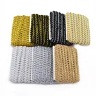 5 млот Золотая Серебряная плетеная кружевная отделка ткань шитье кружевная лента изогнутая кружевная Одежда Аксессуары для свадебного декора ремесла