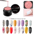 3D тиснение резьба роспись ногтей Гель-лак паста Отмачивание УФ светодиодный микро-резьба гель лак Esmalte ногтей