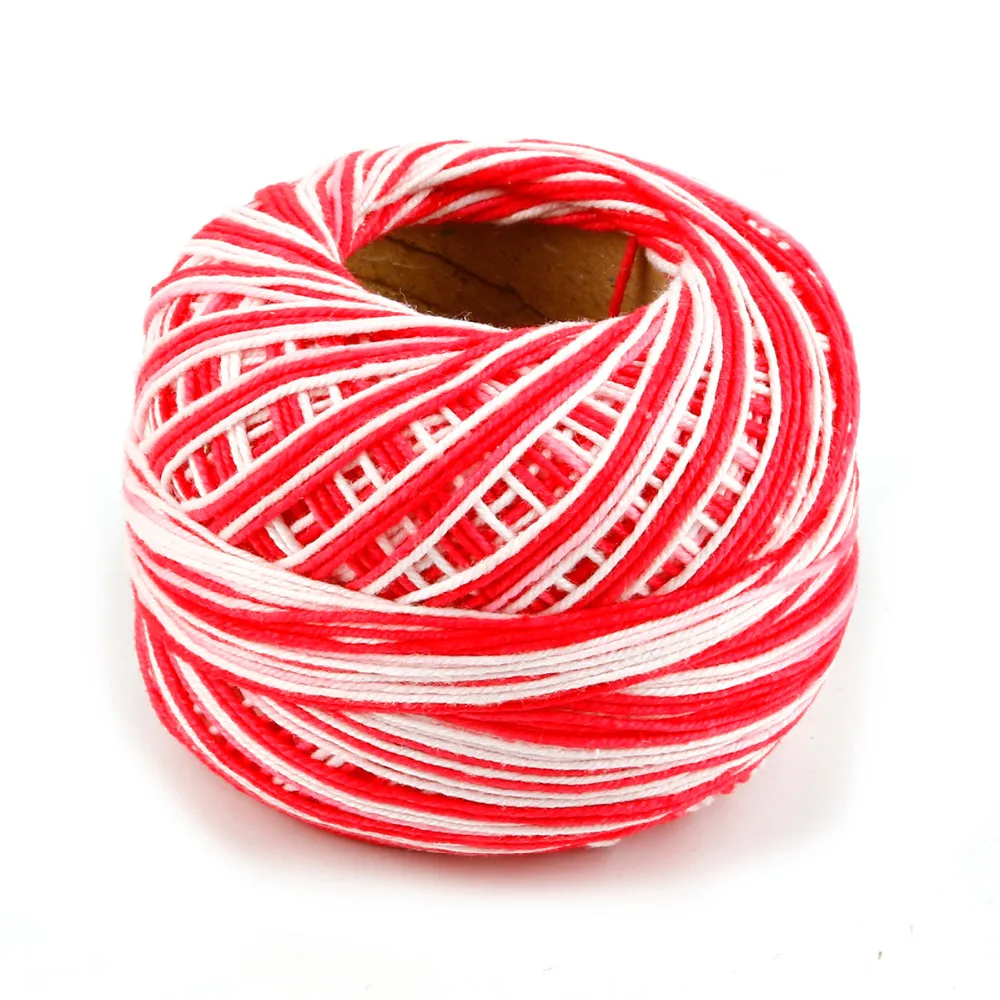 Новинка 2018! Вязаная крючком пряжа из 100% хлопка Тонкая шелковая для вязания 50 г/шт.