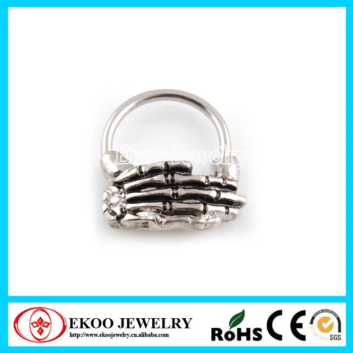 Уникальный дизайн перегородки Кликер с латунным кольцом родиевое покрытие