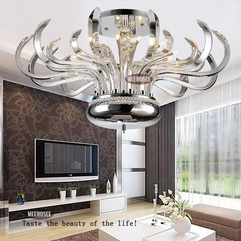 Современные цветочные хрустальные люстры G4 хрустальное освещение для потолка |