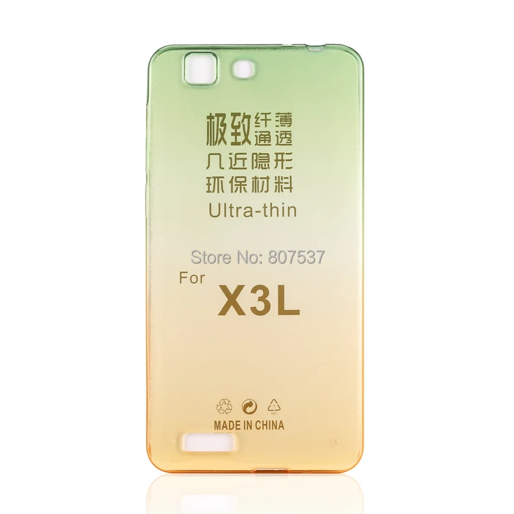 Мода Градиент Цвета Радуги Ясно ТПУ Прозрачный Чехол Для BBK VIVO X3 Тонкий Мягкий