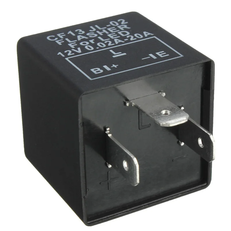 Motorcycle Relay Module 3 Pin Electronic Flasher CF13 Fix LED Turn Signal Light Error FAST New Arrival Universial Hot | Автомобили и