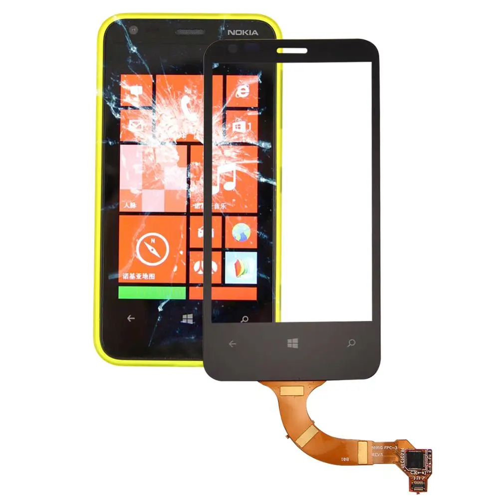 Сенсорная панель с рамкой для Nokia Lumia 520 620 820 сенсорный экран дигитайзер сенсорная