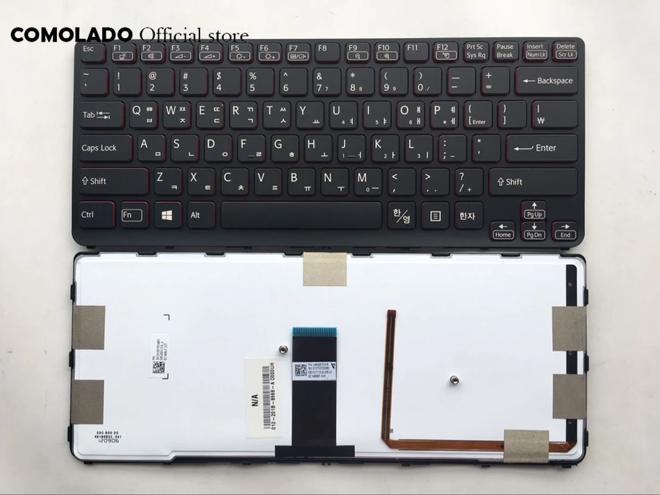 KR Корейская клавиатура с подсветкой для Sony VAIO SVE 14 SVE14 SVS14 SVE14A белая и черная