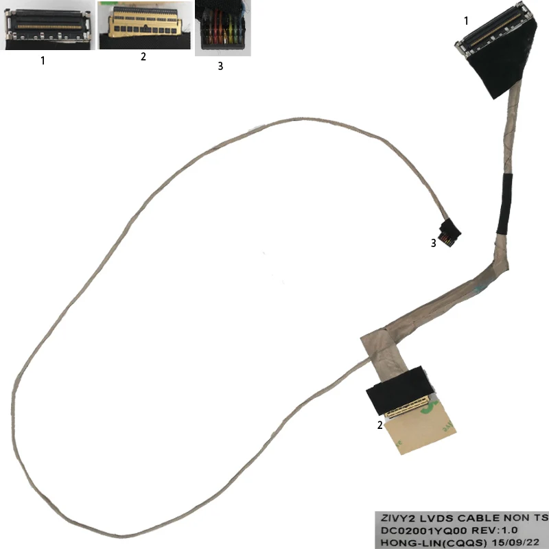Новый ЖК светодиодный видеокабель для LENOVO IdeaPad Y50 70 30Pin No Touch P/N DC02001YQ00|lenovo video cable|lcd