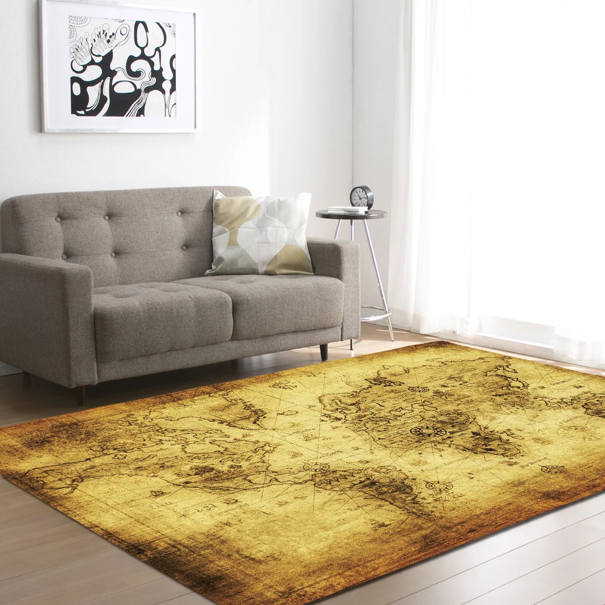 

Large World Map Carpets Rug Bedroom Kids Baby Play Crawling Mat Memory Foam Area Rugs Carpet for Living Room Home Decorative