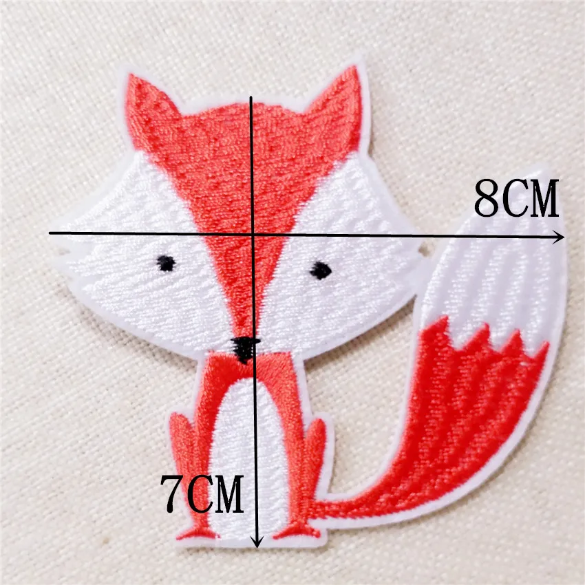 Послушание оптовая продажа 50 шт. мультфильм лиса животного вышитые патч железа