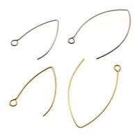 50pcs stainless steel french earring hooks findings ear hook wire settings base settings for jewelry making earrings accessories