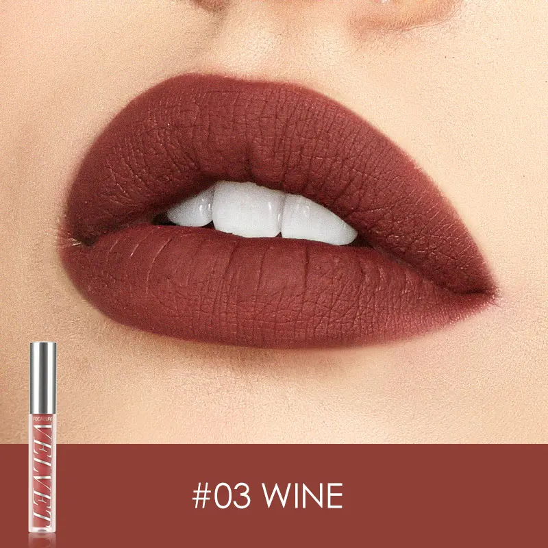 3 Focallure Matte помада водостойкая стойкая красный бархатный Гладкий Карандаш для губ красный коричневый цвета Высокое качество губная помада для макияжа - Цвет: 3