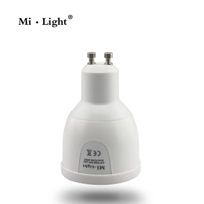Светодиодная лампа Mi.light FUT018 GU10 1 6 миллиона цветов регулируемая яркость 2 4G 85 265 в 5
