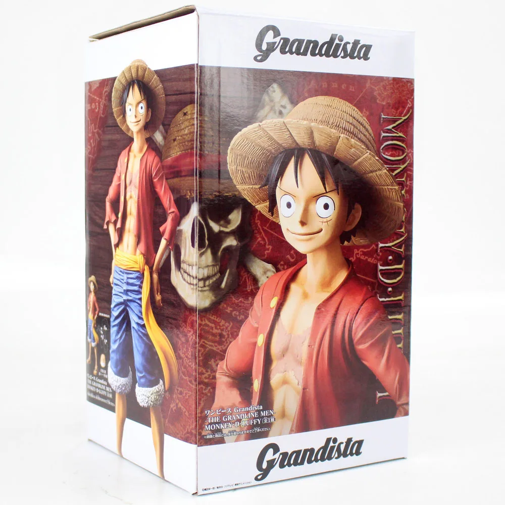1pcs in box 27 см аниме одна деталь грандиста Grandline мужчины Обезьяна D Луффи фигурка ПВХ фигурка Коллекция Модель игрушки куклы - Цвет: 1pcs in box