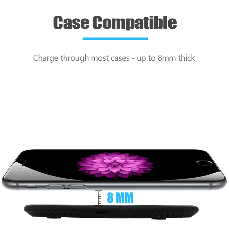 QI Wireless Charger 10W Fast Charging for Samsung Galaxy S8 S9 S10 Note 8 9 USB Quick Charge iPhone X Xs Max Plus | Мобильные