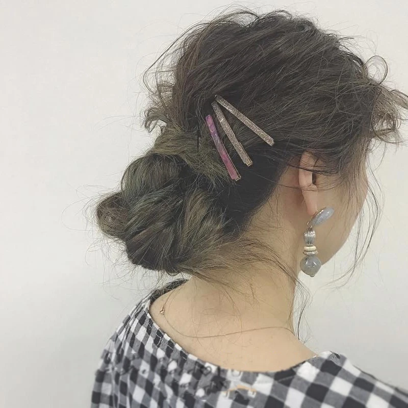 Ruoshui 2pcs Women BB Clips Shinning Hairpins Hair Accessories for Girls Hairpins Barrettes Hairgrip Woman Headwear Modis Tiara