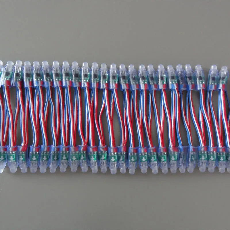 50 шт./лот 12 мм WS2811 2811 IC RGB светодиодный модуль водонепроницаемый DC12V Цифровой