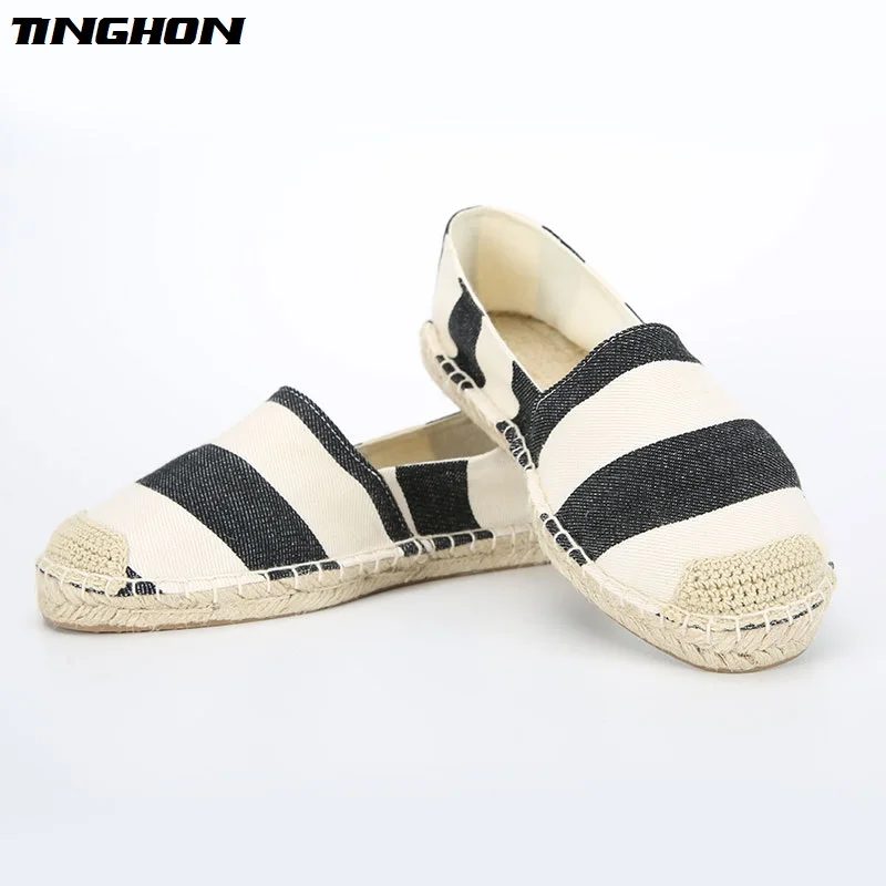 Модные Этнические повседневные Эспадрильи на плоской подошве Новинка женские