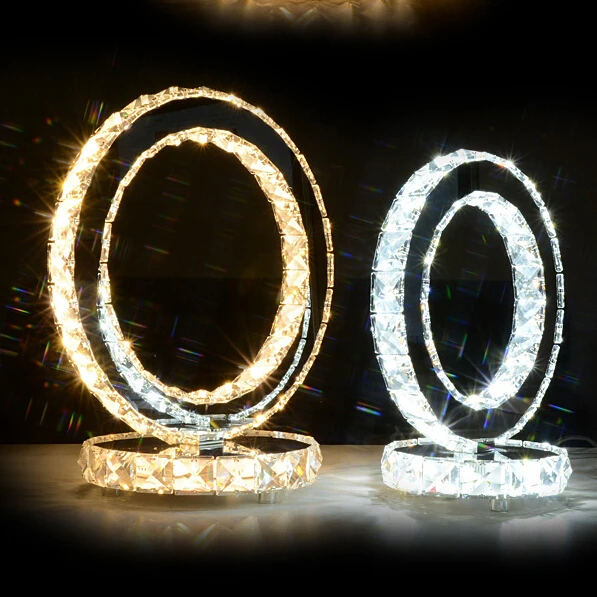 Современный светодиодный Кристалл Настольная лампа K9 хрустальные настольные