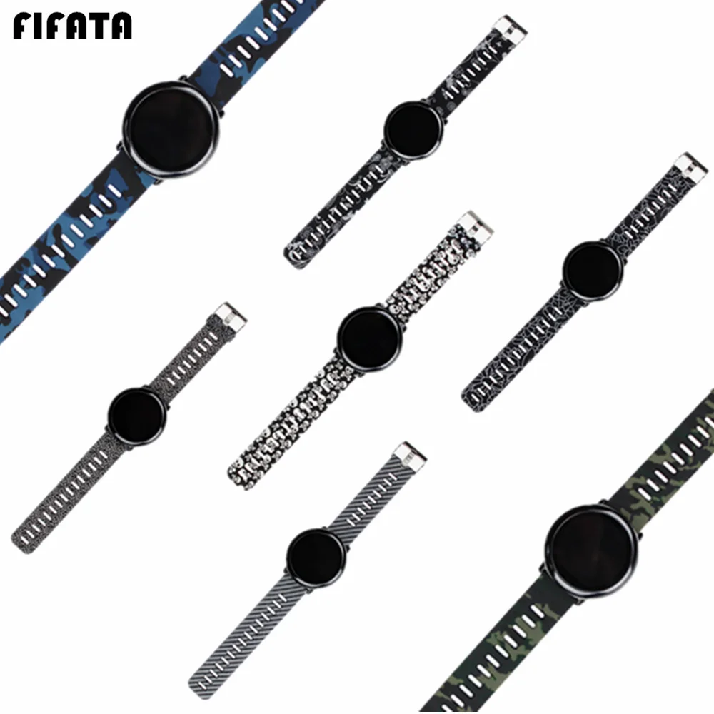 

Силиконовый ремешок FIFATA для смарт-часов Xiaomi Huami Amazfit Stratos 22 мм, для Samsung Galaxy Watch 46 мм/Gear S3