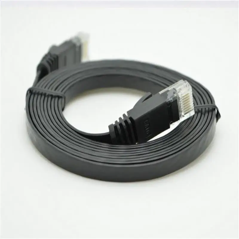 6 футов 2 м плоский UTP CAT6 сетевой кабель компьютерный Gigabit Ethernet Патч-корд RJ45 адаптер