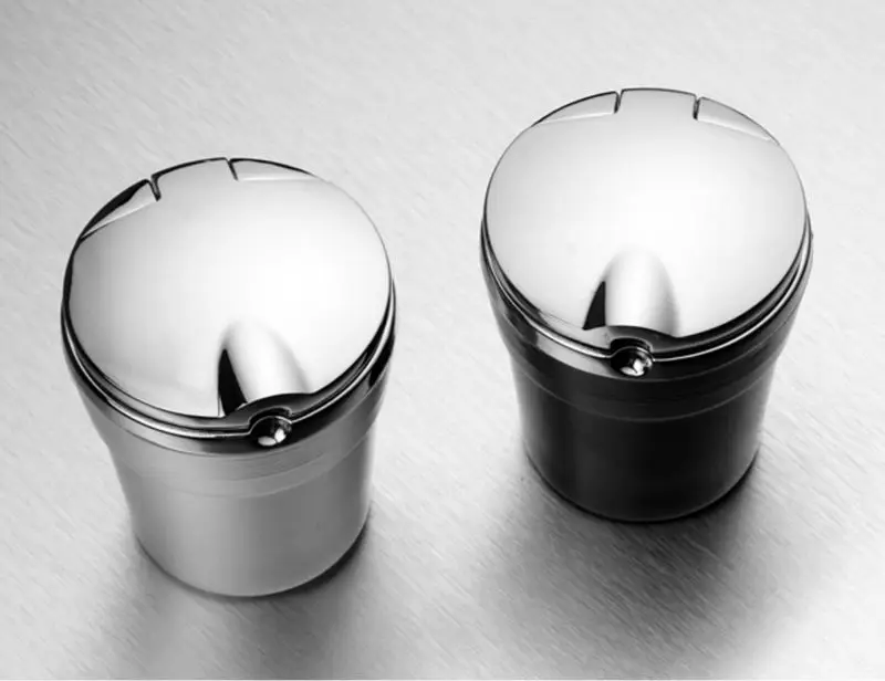 Portable Stainless Auto Car Cigarette Ashtray Ash with Blue LED Light Smokeless for Suzuki Swift Variants | Автомобили и