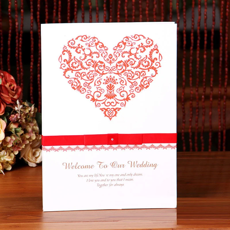 Книга для гостей свадьбы с любовным сердцем | Дом и сад