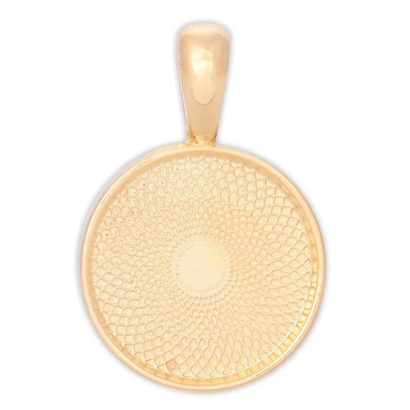 

20pcs 16mm Gold Plated Round Pendant Tray with bail,cameo pendant blank,pendant bezels,for jewelry making,DIY-10075204