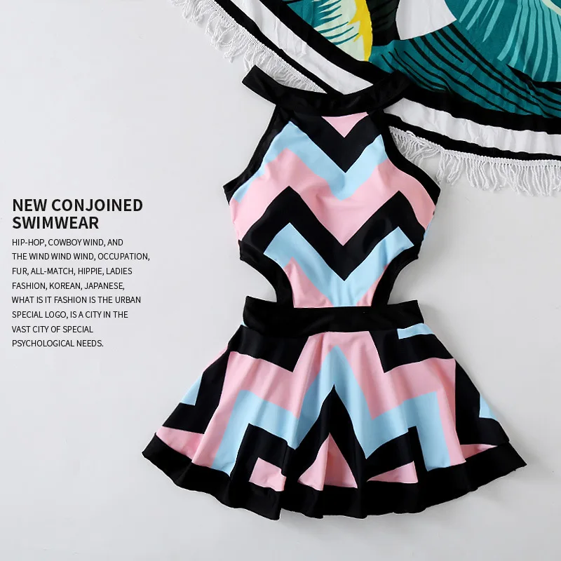 Новинка года цветочный одна деталь плавание костюм ming для женщин Maillot De Bain Femme пляжные платье боди ванный Комплект Одежда