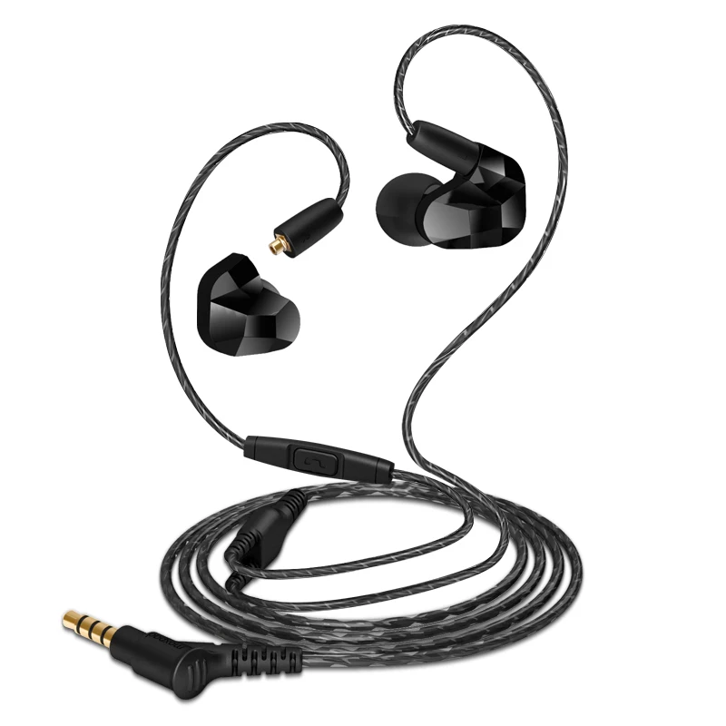 Salar Pro Dual Dynamic Driver Professional In Ear Sport Earphone with Mic for Mobile MP3 player Replacement cable | Электроника