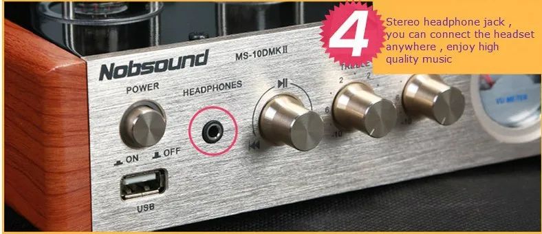 Nobsound MS-10D MKII MP3 домашний аудио усилитель трубки bluetooth наушники многофункциональный музыкальный плеер динамик усилители