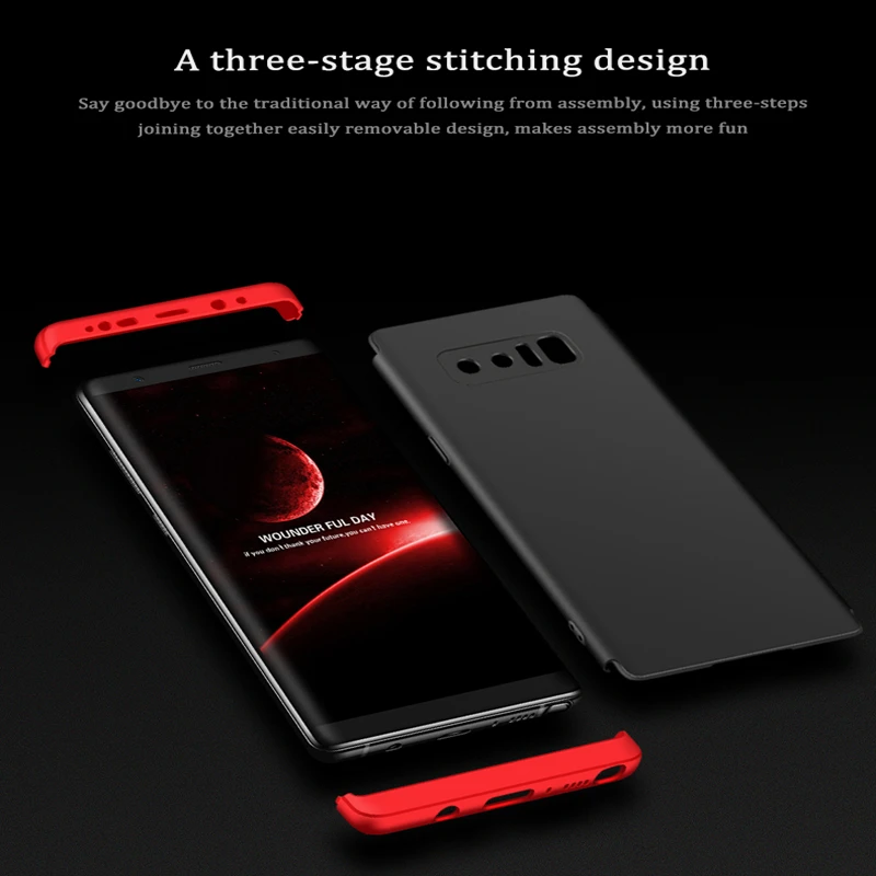 360 Degree Protection Cases for Samsung S7 Edge case matte PC full body For galaxy note8 s8 Plus whith Screen Protector |