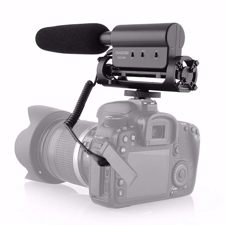 Takstar SGC-598 видеомикрофон для камеры интервью видеозапись Vlog Mic DSLR Nikon Canon