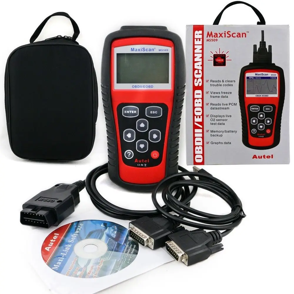 Диагностический инструмент Autel MaxiScan MS509 OBDII OBD2 сканер код читателя автомобиль