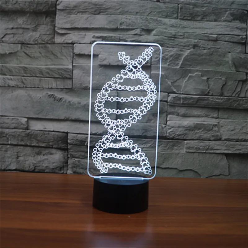 Free shipping New foreign trade DNA2 3D lamp 7 color touch charge LED visual atmosphere decorative USB Christmas gift | Игрушки и хобби