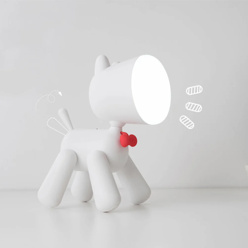 Новая ночная лампа с горячей собакой настольная для чтения USB заряжаемая милая