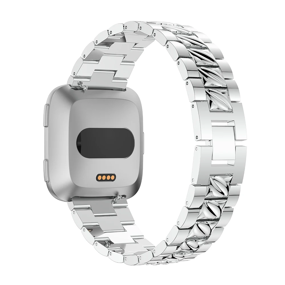 Ремешок для часов Fitbit Versa женские Сменные Металлические браслеты аксессуары с